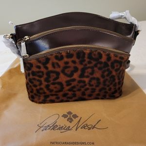 Patricia Nash Lorraine Leather Triple-Zip Crossbod